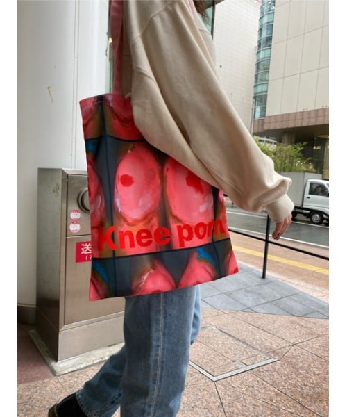 SLY（スライ）の「YUKAHIRAC X SLY TOTE BAG/トートバッグ（トートバッグ・レディース・ベージュ/ピンク/グリーン・FREE）」の17枚目の写真