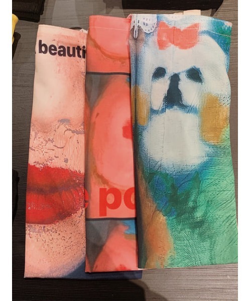 SLY（スライ）の「YUKAHIRAC X SLY TOTE BAG/トートバッグ（トートバッグ・レディース・ベージュ/ピンク/グリーン・FREE）」の12枚目の写真