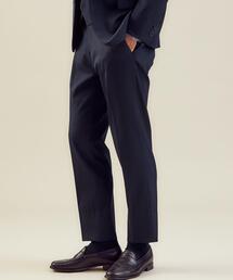 WORK TRIP OUTFITS GREEN LABEL RELAXING | WTO シャンブレーマジコンスリム スーツパンツ -ウォッシャブル・防シワ・ストレッチ- **(スーツパンツ)
