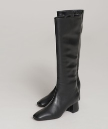 NANO universe（ナノユニバース）の「WEB限定/フェイクレザープレーンロングブーツ（ブーツ）」