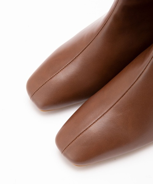 NANO universe(ナノユニバース)の「WEB限定/フェイクレザープレーンロングブーツ(ブーツ・レディース・ブラック/ブラウン・38/36/37)」の7枚目の写真