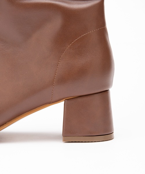 NANO universe(ナノユニバース)の「WEB限定/フェイクレザープレーンロングブーツ(ブーツ・レディース・ブラック/ブラウン・38/36/37)」の9枚目の写真