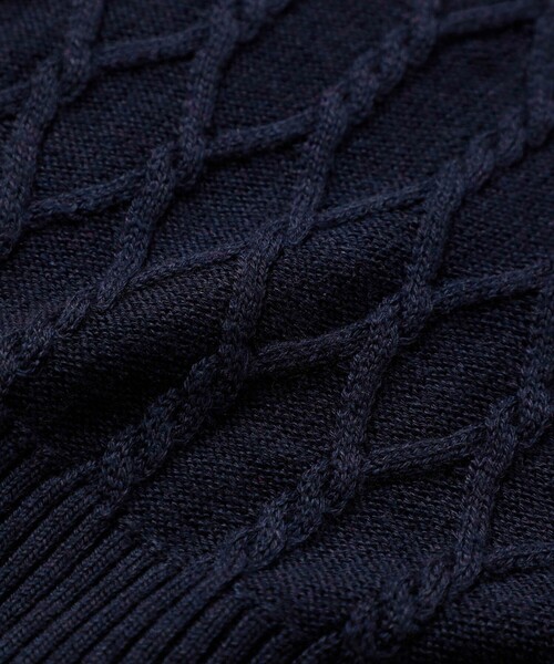 LOVELESS（ラブレス）の「ラインショルダーボタンフライニット（ニット/セーター・レディース・ネイビー/オフホワイト/ベージュ系その他5・36）」の16枚目の写真