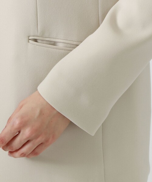 CAST:（キャストコロン）の「ノーカラージャケット（ノーカラージャケット・レディース・ネイビー/ベージュ・S/M）」の11枚目の写真