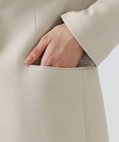 CAST:（キャストコロン）の「ノーカラージャケット（ノーカラージャケット・レディース・ネイビー/ベージュ・S/M）」の12枚目の写真