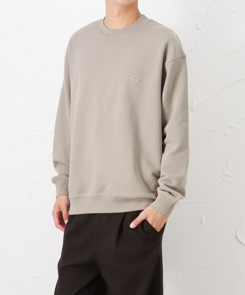 Dickies(ディッキーズ)の「Dickies ディッキーズ ワンポイントロゴワッペン スウェットトレーナー(スウェット・メンズ・グリーン/ブルー/ホワイト/ベージュ/ブラック・M/L/XL)」の3枚目の写真