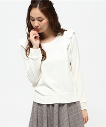 mystic | 肩フリルプルオーバー(Tシャツ/カットソー)