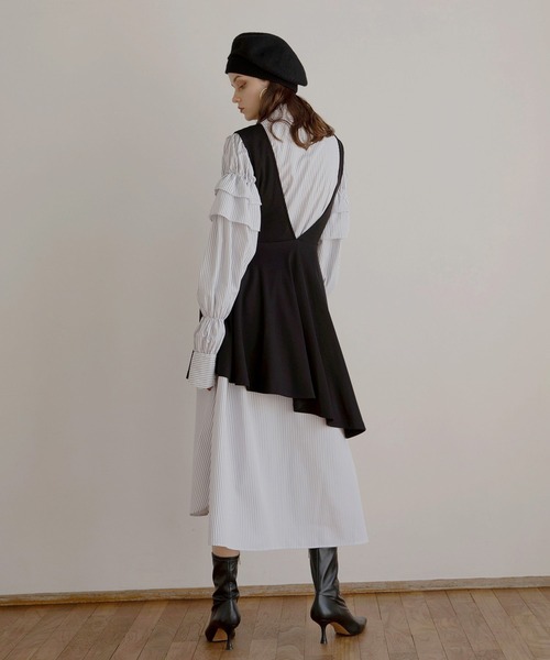 MIELI INVARIANT（ミエリインヴァリアント）の「Bustier Candy Shirt Dress（ワンピース・レディース・ホワイト/ネイビー・FREE）」の19枚目の写真