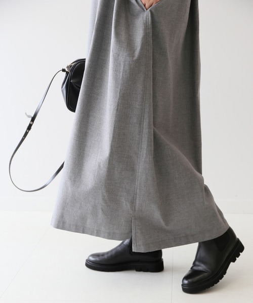 SLOBE IENA(スローブイエナ)の「コットンネルシャツワンピース【手洗い可能】◆(シャツワンピース・レディース・ブラック系その他/ブラウン/グレー・FREE)」の15枚目の写真