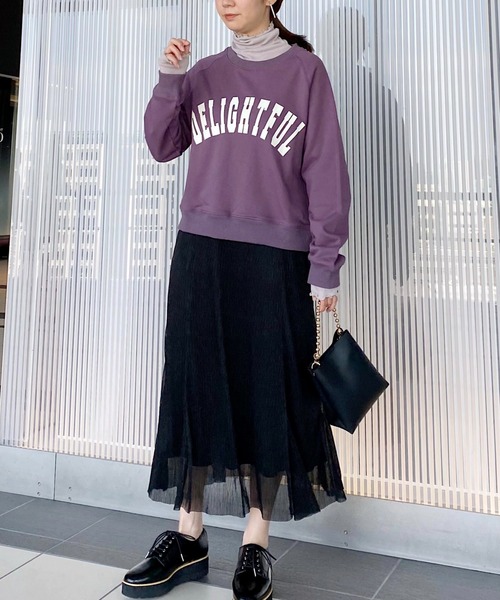 mysty woman（ミスティウーマン）の「クシュクシュタートルプルオーバー 257601（Tシャツ/カットソー・レディース・ブラック/オフホワイト/ライトベージュ・FREE）」の18枚目の写真