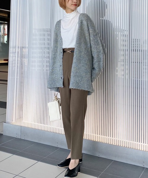 mysty woman（ミスティウーマン）の「クシュクシュタートルプルオーバー 257601（Tシャツ/カットソー・レディース・ブラック/オフホワイト/ライトベージュ・FREE）」の20枚目の写真