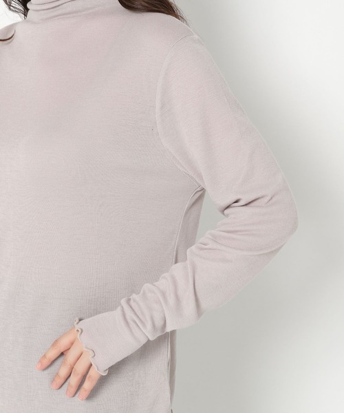 mysty woman（ミスティウーマン）の「クシュクシュタートルプルオーバー 257601（Tシャツ/カットソー・レディース・ブラック/オフホワイト/ライトベージュ・FREE）」の12枚目の写真