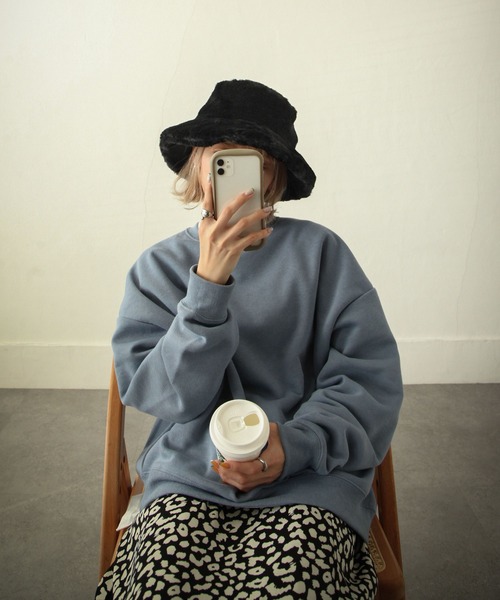 Chillfar（チルファー）の「エコファーバケットハット（ハット・レディース・ホワイト/ブラック/ベージュ・FREE）」の3枚目の写真