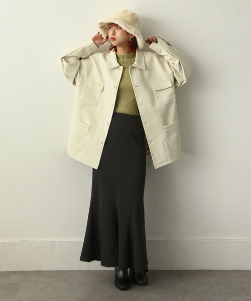 Chillfar（チルファー）の「エコファーバケットハット（ハット・レディース・ホワイト/ブラック/ベージュ・FREE）」の21枚目の写真