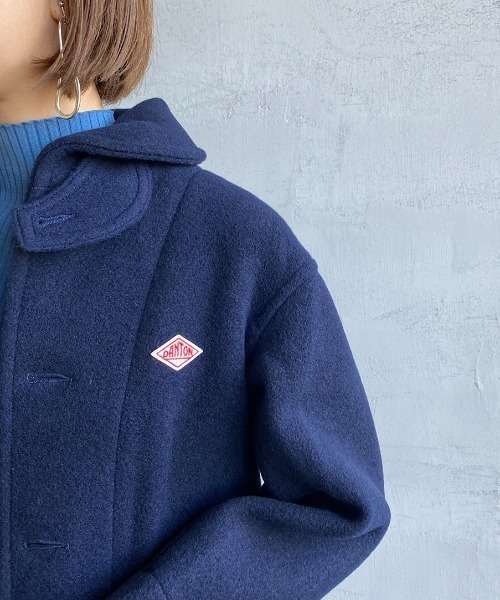DANTON ウールパイルジャケット ネイビー 36 DANTON（ダントン）の「[DANTON/ダントン] ウールパイル 丸襟