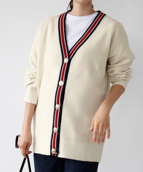 ELFRANK（エルフランク）の「配色ラインオーバーサイズ