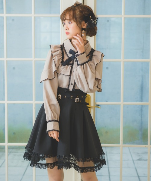ROJITA（ロジータ）の「スクエアラッフル切替ブラウス（シャツ
