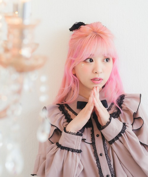 ROJITA（ロジータ）の「スクエアラッフル切替ブラウス（シャツ/ブラウス・レディース・ピンク/ブラック/ベージュ・FREE）」の18枚目の写真