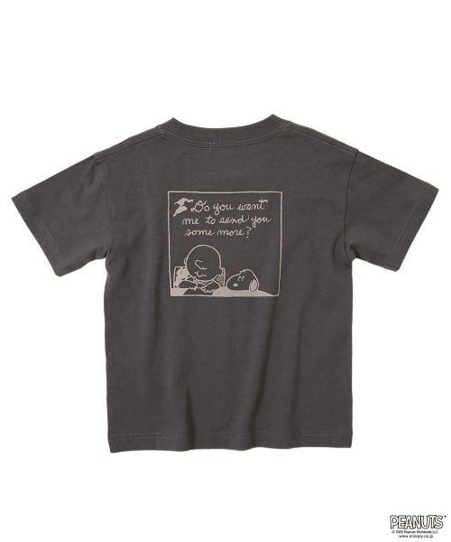 PEANUTS（ピーナッツ）の「【PEANUTS】スヌーピー柄Tシャツ（Tシャツ/カットソー・キッズ・ブルー系その他/スミクロ/ライトグレー・100cm/110cm/140cm/150cm/120cm/130cm/160cm）」の8枚目の写真