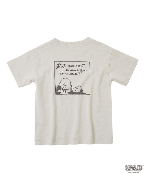 PEANUTS（ピーナッツ）の「【PEANUTS】スヌーピー柄Tシャツ（Tシャツ/カットソー・キッズ・ブルー系その他/スミクロ/ライトグレー・100cm/110cm/140cm/150cm/120cm/130cm/160cm）」の9枚目の写真
