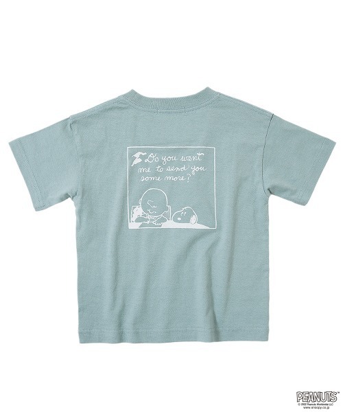 PEANUTS（ピーナッツ）の「【PEANUTS】スヌーピー柄Tシャツ（Tシャツ/カットソー・キッズ・ブルー系その他/スミクロ/ライトグレー・100cm/110cm/140cm/150cm/120cm/130cm/160cm）」の10枚目の写真
