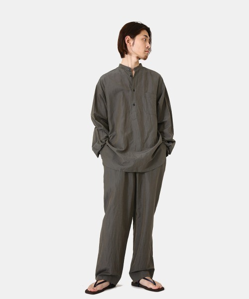 marka（マーカ）の「marka / マーカ：BAND COLLAR SHIRT P.O - CUPRO