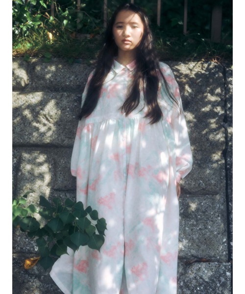 merry jenny（メリージェニー）の「fog flowerシャツワンピース（ワンピース・レディース・ブルー/ピンク・FREE）」の10枚目の写真