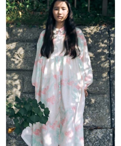merry jenny（メリージェニー）の「fog flowerシャツワンピース（ワンピース・レディース・ブルー/ピンク・FREE）」の12枚目の写真