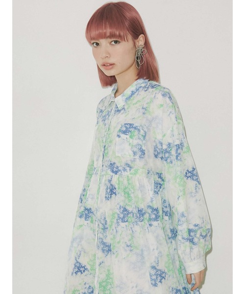 merry jenny（メリージェニー）の「fog flowerシャツワンピース（ワンピース・レディース・ブルー/ピンク・FREE）」の20枚目の写真