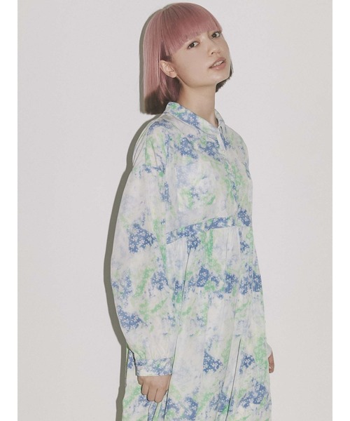 merry jenny（メリージェニー）の「fog flowerシャツワンピース（ワンピース・レディース・ブルー/ピンク・FREE）」の8枚目の写真