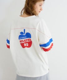 MILKFED. | APPLE PRINTED FOOTBALL TEE(Tシャツ/カットソー)