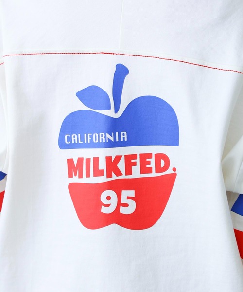 MILKFED.（ミルクフェド）の「APPLE PRINTED FOOTBALL TEE（Tシャツ/カットソー・レディース・ネイビー/ホワイト・ONE SIZE）」の20枚目の写真