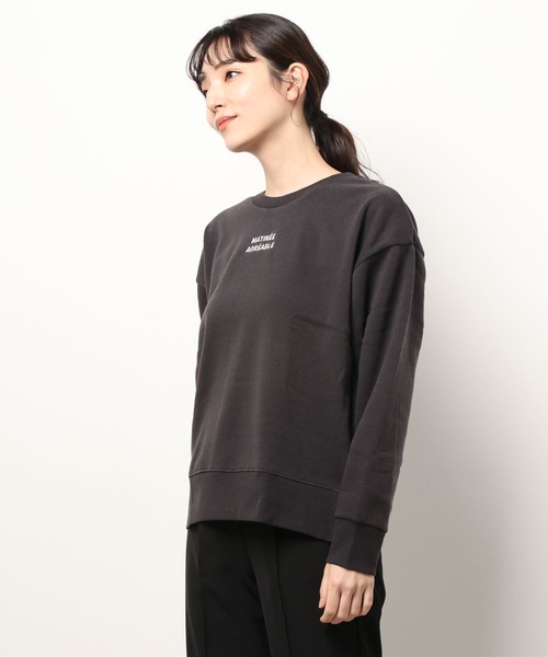 LBC(エルビーシー)の「ミニ刺繍ロゴプルオーバー(Tシャツ/カットソー・レディース・チャコールグレー/オフホワイト/グリーン・M/L)」の3枚目の写真