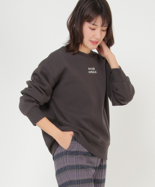 LBC(エルビーシー)の「ミニ刺繍ロゴプルオーバー(Tシャツ/カットソー・レディース・チャコールグレー/オフホワイト/グリーン・M/L)」の20枚目の写真