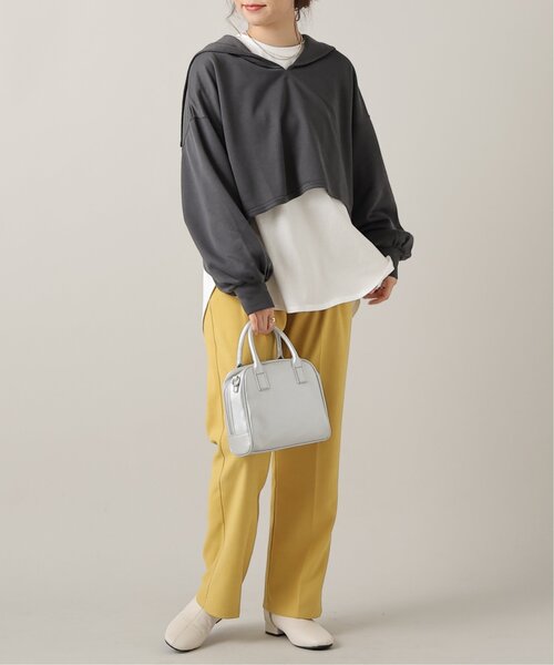 frames RAY CASSIN（フレームスレイカズン）の「TC裏毛セーラーカラープルオーバー（パーカー・レディース・チャコールグレー/ミント/キナリ・FREE）」の6枚目の写真