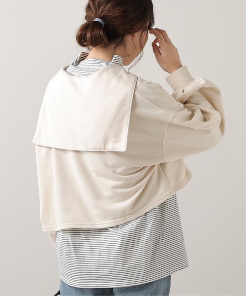 frames RAY CASSIN（フレームスレイカズン）の「TC裏毛セーラーカラープルオーバー（パーカー・レディース・チャコールグレー/ミント/キナリ・FREE）」の8枚目の写真