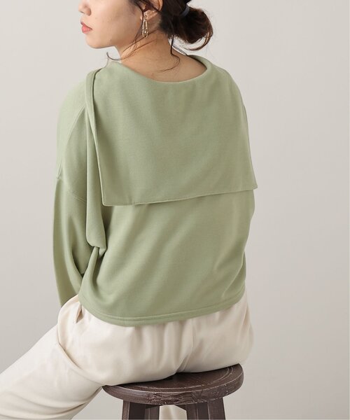 frames RAY CASSIN（フレームスレイカズン）の「TC裏毛セーラーカラープルオーバー（パーカー・レディース・チャコールグレー/ミント/キナリ・FREE）」の12枚目の写真