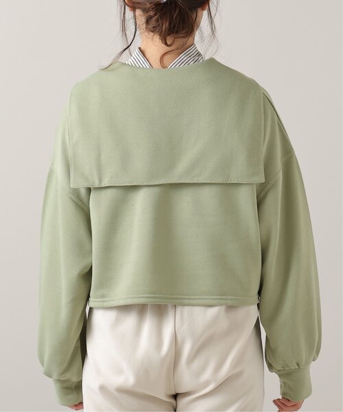 frames RAY CASSIN（フレームスレイカズン）の「TC裏毛セーラーカラープルオーバー（パーカー・レディース・チャコールグレー/ミント/キナリ・FREE）」の17枚目の写真