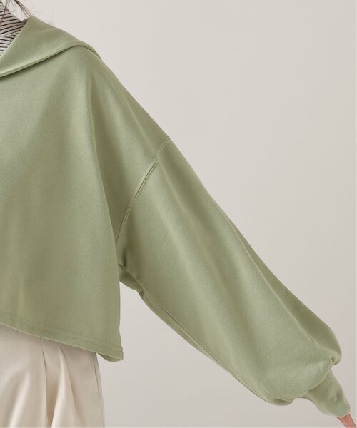 frames RAY CASSIN（フレームスレイカズン）の「TC裏毛セーラーカラープルオーバー（パーカー・レディース・チャコールグレー/ミント/キナリ・FREE）」の20枚目の写真