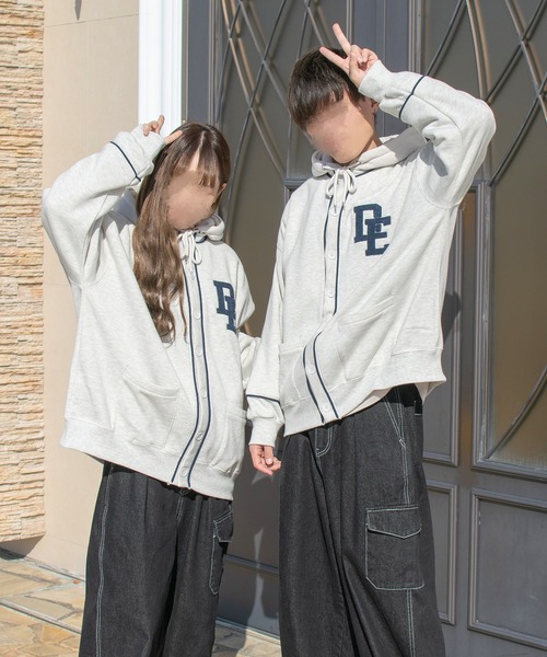 PairPair（ペアペア）の「サガラ刺繍裏起毛カーディガン(ユニセックス)（カーディガン/ボレロ・レディース・ダークブラウン/ネイビー/オートミール・FREE）」の5枚目の写真