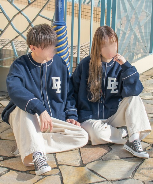 PairPair（ペアペア）の「サガラ刺繍裏起毛カーディガン(ユニセックス)（カーディガン/ボレロ・レディース・ダークブラウン/ネイビー/オートミール・FREE）」の6枚目の写真