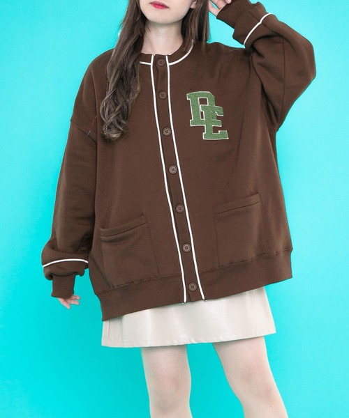 PairPair（ペアペア）の「サガラ刺繍裏起毛カーディガン(ユニセックス)（カーディガン/ボレロ・レディース・ダークブラウン/ネイビー/オートミール・FREE）」の7枚目の写真