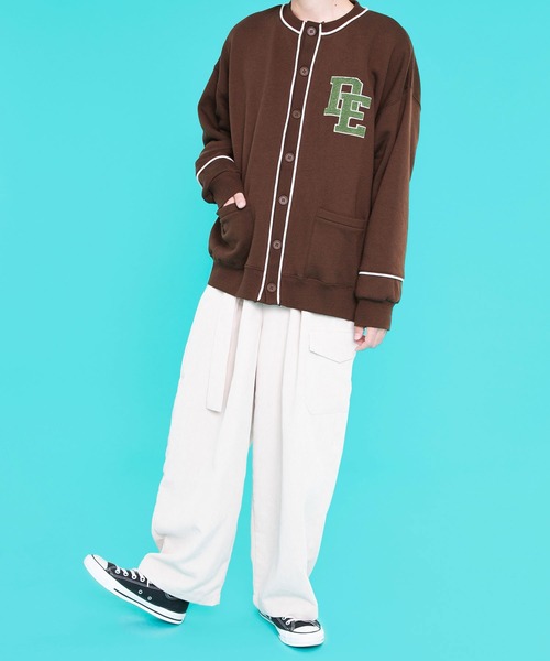 PairPair（ペアペア）の「サガラ刺繍裏起毛カーディガン(ユニセックス)（カーディガン/ボレロ・レディース・ダークブラウン/ネイビー/オートミール・FREE）」の11枚目の写真