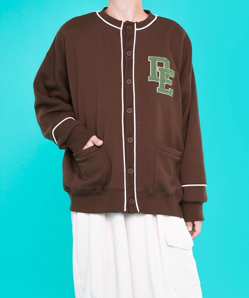 PairPair（ペアペア）の「サガラ刺繍裏起毛カーディガン(ユニセックス)（カーディガン/ボレロ・レディース・ダークブラウン/ネイビー/オートミール・FREE）」の12枚目の写真