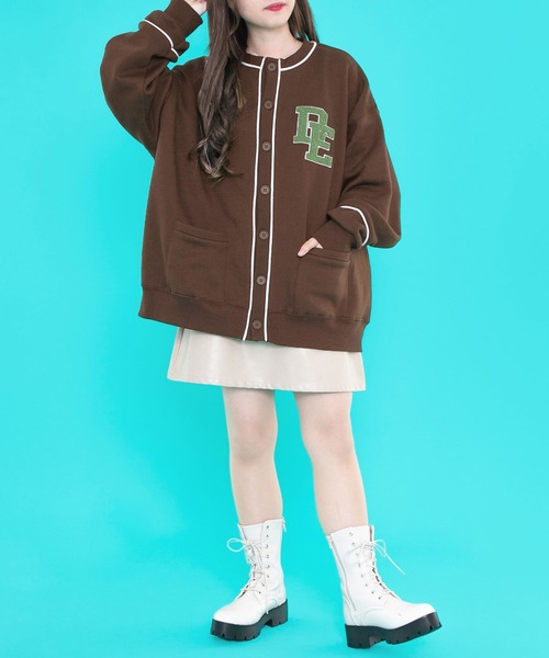 PairPair（ペアペア）の「サガラ刺繍裏起毛カーディガン(ユニセックス)（カーディガン/ボレロ・レディース・ダークブラウン/ネイビー/オートミール・FREE）」の10枚目の写真