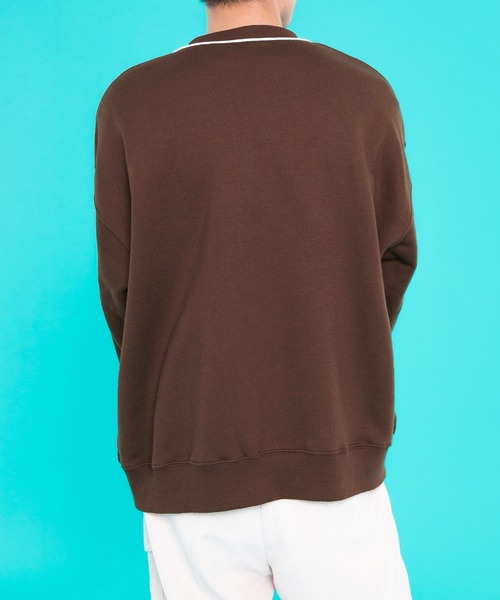 PairPair（ペアペア）の「サガラ刺繍裏起毛カーディガン(ユニセックス)（カーディガン/ボレロ・レディース・ダークブラウン/ネイビー/オートミール・FREE）」の14枚目の写真