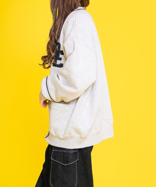 PairPair（ペアペア）の「サガラ刺繍裏起毛カーディガン(ユニセックス)（カーディガン/ボレロ・レディース・ダークブラウン/ネイビー/オートミール・FREE）」の18枚目の写真