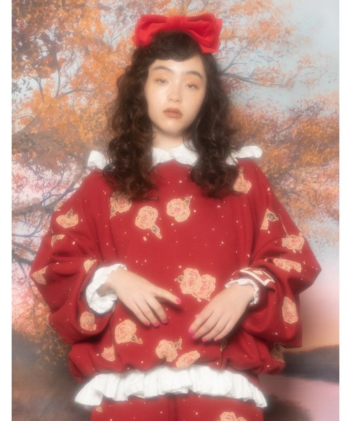 セール Little Sunny と Bite と Pink House Carnation Carnation Little Sunny Print Bite リトルサニー