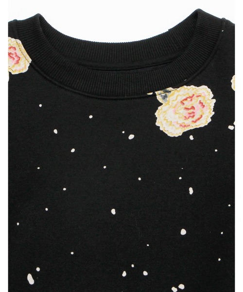 Little sunny bite（リトルサニーバイト）の「little sunny bite と pink house Carnation print sweat top（スウェット・レディース・ブラック/レッド・FREE）」の10枚目の写真