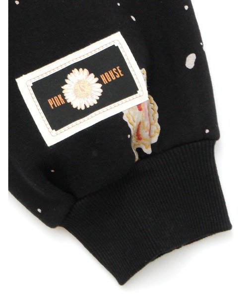 Little sunny bite（リトルサニーバイト）の「little sunny bite と pink house Carnation print sweat top（スウェット・レディース・ブラック/レッド・FREE）」の14枚目の写真